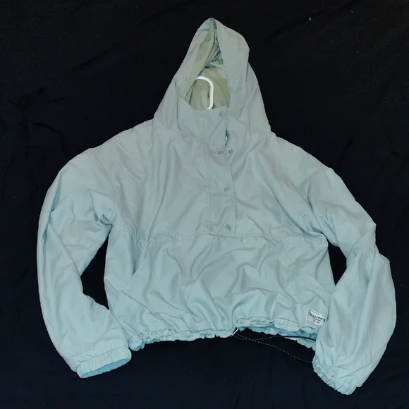 BearPaw Women's Light Gray Light Green Utility Jacket Ladies Hooded Waterproof - Picture 8 of 14